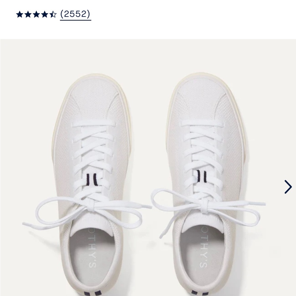 Rothy’s Sneaker Size 9 Like New Off White